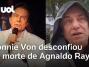 Ronnie Von se emociona em velório de Agnaldo Rayol e diz que não quis acreditar; veja