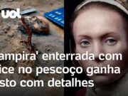 ‘Vampira’ de 400 anos enterrada com foice ganha rosto por meio de reconstrução facial