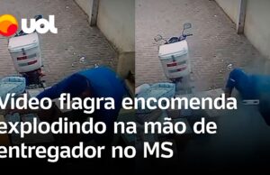 Caixa com encomenda explode na mão de entregador no Mato Grosso do Sul; veja