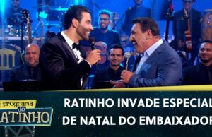 Apresentador Ratinho “invade” o Especial de Natal do Gusttavo Lima; veja o momento