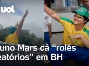 Bruno Mars é flagrado dando ‘rolês aleatórios’ antes de show em Belo Horizonte; veja