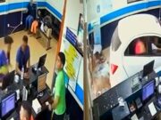 Idosa perde controle do carro e invade sala de rodoviária em MT