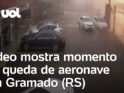 Vídeo mostra explosão em momento de queda de avião em Gramado (RS)