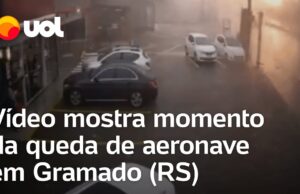 Vídeo mostra explosão em momento de queda de avião em Gramado (RS)
