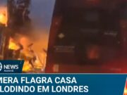 Impressionante! Câmera em carro flagra explosão de casa em Londres; veja