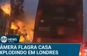 Impressionante! Câmera em carro flagra explosão de casa em Londres; veja