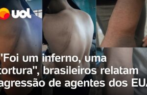 Brasileiros deportados relatam agressão de agentes dos EUA durante voo: ‘Iam nos matar’