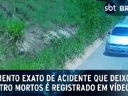 Câmera registra acidente impressionante em MG; quatro morreram