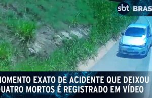 Câmera registra acidente impressionante em MG; quatro morreram