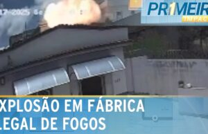 Explosão de fábrica clandestina de fogos destrói casa em MG; veja