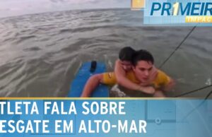 Atleta testa equipamento, ouve gritos e salva adolescente em alto mar
