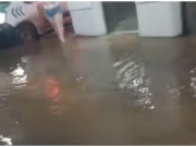 Vídeos – Água invade salas e corredores do antigo Pronto-Socorro