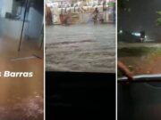 Vídeo – Chuva em Cuiabá causa alagamentos, transtornos no trânsito e invade residências