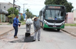 Boa Esperança e Pedra 90 recebem tapa-buraco da Prefeitura de Cuiabá