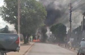 Sem água, moradores de VG protestam e ateiam fogo em pneus