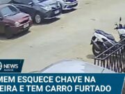 Homem esquece chave na esteira e tem carro furtado por membro de academia; veja