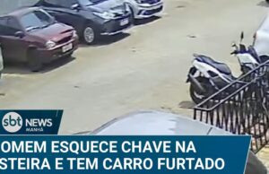 Homem esquece chave na esteira e tem carro furtado por membro de academia; veja