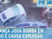 Menino causa grande explosão ao brincar com fogos de artifício; veja