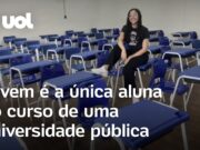 Jovem é a única aluna em curso de universidade e viraliza ao mostrar sua rotina