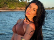 Maria Lina escolher praia para passar dias de folga, no carnaval: ‘atrás do bronze’