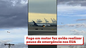 Colisão com pássaro faz motor de avião pegar fogo, e piloto faz pouso de emergência