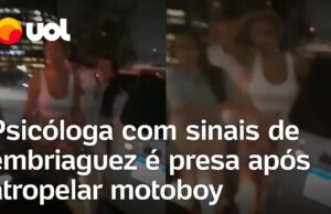 Psicóloga com sinais de embriaguez é presa após atropelar motoboy em SP