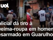 PM atira à queima-roupa com munição não letal em homem desarmado; veja