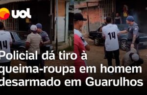 PM atira à queima-roupa com munição não letal em homem desarmado; veja