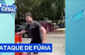 Danilo Gentili se revolta e arremessa equipamentos de obra em frente à casa dele