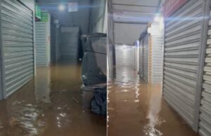 ‘Perdemos pelo fogo, agora pela água’, diz comerciante do Shopping Popular