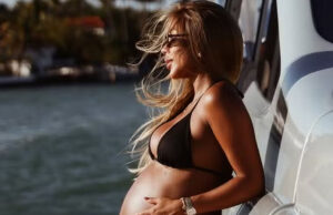 Brunna Gonçalves curte últimos dias de barrigão em Passeio de barco: ‘Miami’