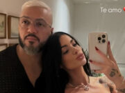 Rayane Figliuzzi, namorada de Belo, exibe primeira foto do casal em quarto: ‘Te amo’