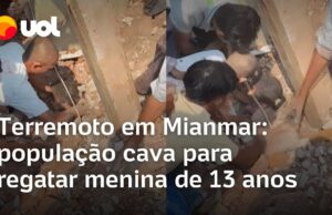 Mianmar: população cava com as próprias mãos para regatar menina de 13 anos; veja
