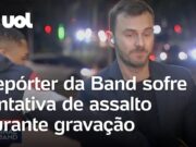 Repórter da Band sofre tentativa de assalto enquanto estava ao vivo; veja