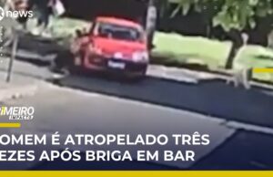 Homem é atropelado três vezes após tentar impedir briga em bar ; veja