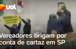 Vereadores de São Paulo brigam por cartaz em debate sobre reajuste a servidores
