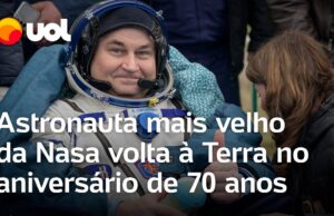 Astronauta mais velho da Nasa volta à Terra no aniversário de 70 anos