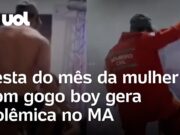 Prefeitura faz festa do mês da mulher com presença de gogo boys e causa polêmica
