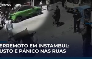 Homem pula em cima de carro durante terremoto na Turquia; veja