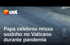 Papa Francisco celebrou missa sozinho no Vaticano durante pandemia da covid-19; veja