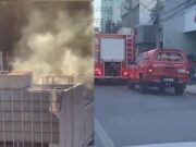 Incêndio atinge banco e assusta clientes e funcionários