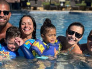 Viviane Araújo curte férias durante viagem ao Ceará com marido e filho: ‘Muita alegria’