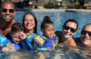 Viviane Araújo curte férias durante viagem ao Ceará com marido e filho: ‘Muita alegria’