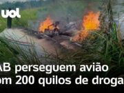 Tiros no ar e perseguição: caças da FAB interceptam avião com 200 quilos de droga no Pará