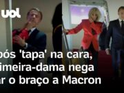 Macron leva ‘tapa’ na cara: Brigitte nega dar o braço ao presidente; veja