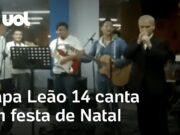 Papa Leão 14 canta ‘Feliz Navidad’ em festa de Natal no Peru; veja vídeo de 2014