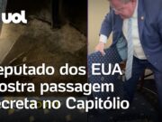 Deputado dos EUA mostra passagem secreta no Capitólio: ‘Segredo escondido’