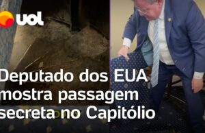 Deputado dos EUA mostra passagem secreta no Capitólio: ‘Segredo escondido’