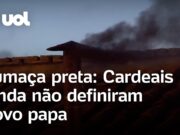 Novo papa ainda não foi escolhido e fumaça preta é vista no vaticano