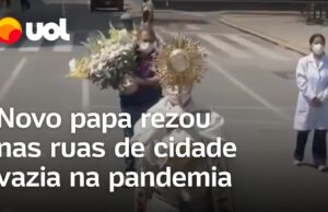 Vídeo mostra papa Leão 14 rezando nas ruas de cidade peruana vazia durante a pandemia